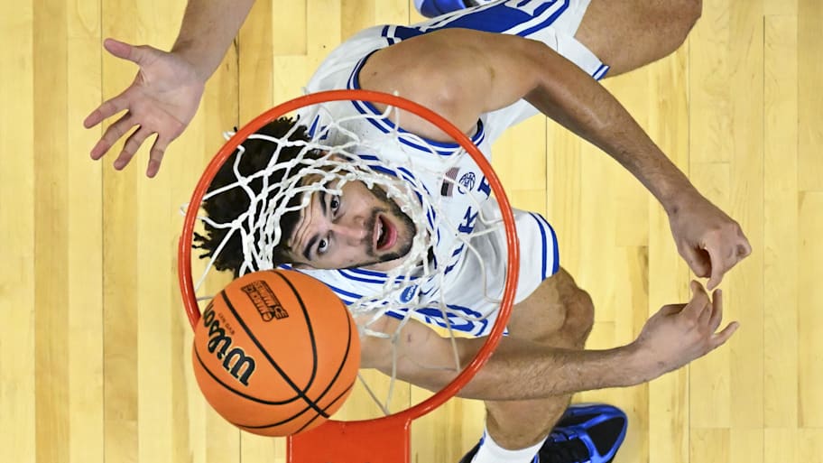 Duke forward Cameron Boozer scores a basket during the second half against TCU.