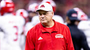 Jacksonville State Gamecocks head coach Rodriguez looks on during warmups.
