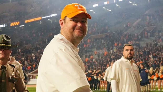 Josh Heupel after Tennessee beat Kentuck