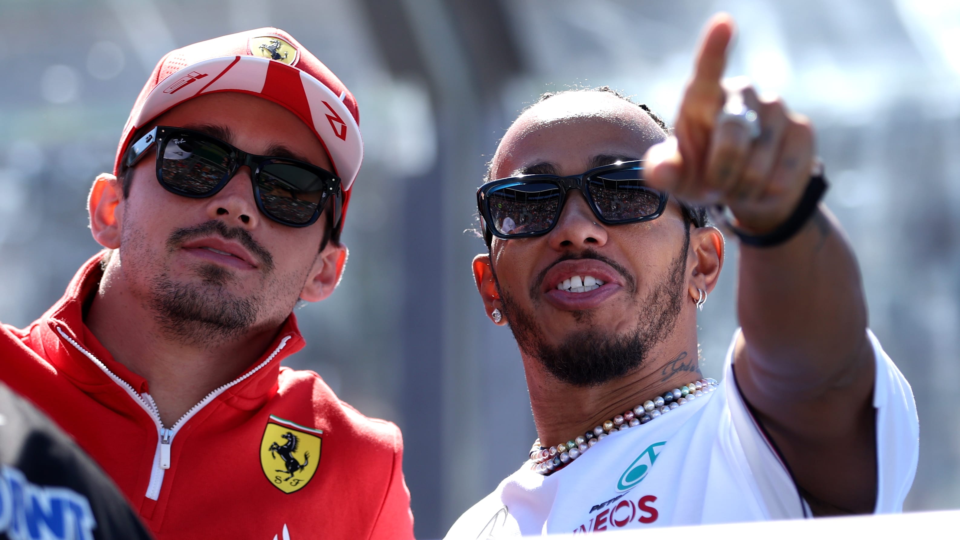 Charles Leclerc, Lewis Hamilton