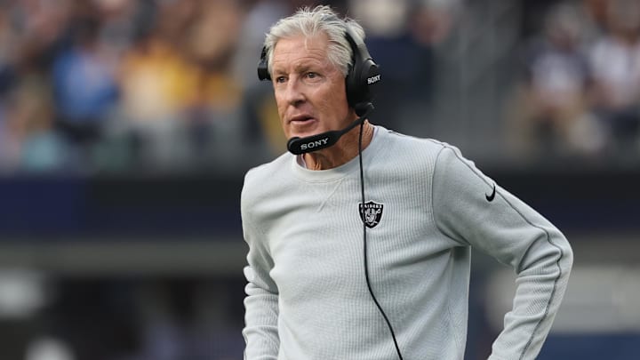 Pete Carroll’s future with Las Vegas is not certain. 