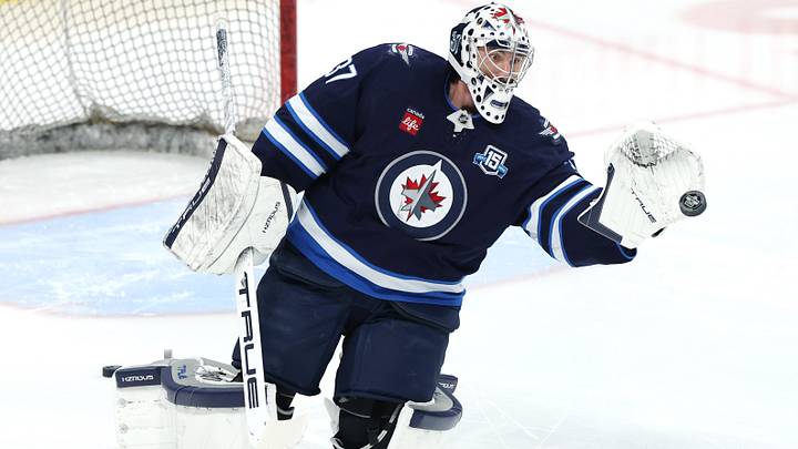 Winnipeg Jets goaltender Connor Hellebuyck