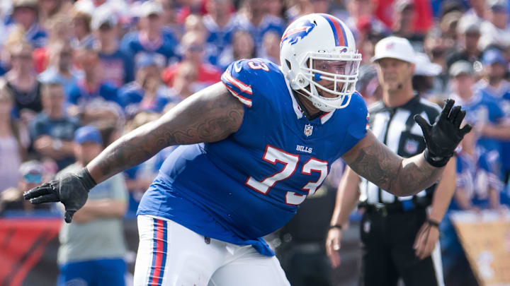 Buffalo Bills offensive tackle Dion Dawkins.