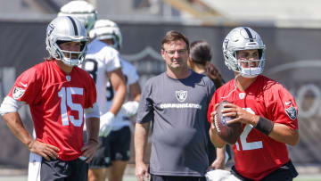 Aidan O'Connell & Gardner Minshew of the Las Vegas Raiders.