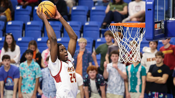Holy Innocents' Caleb Wilson went way above the rim during the 2024-25 season, leading his team to the Private School State Championship and earning state player of the year honors.