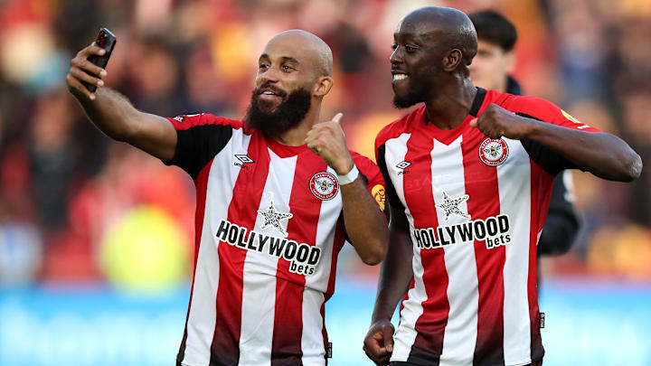 Bryan Mbeumo (left) and Yoane Wissa both enjoyed the best goalscoring campaigns of their careers in 2024–25.