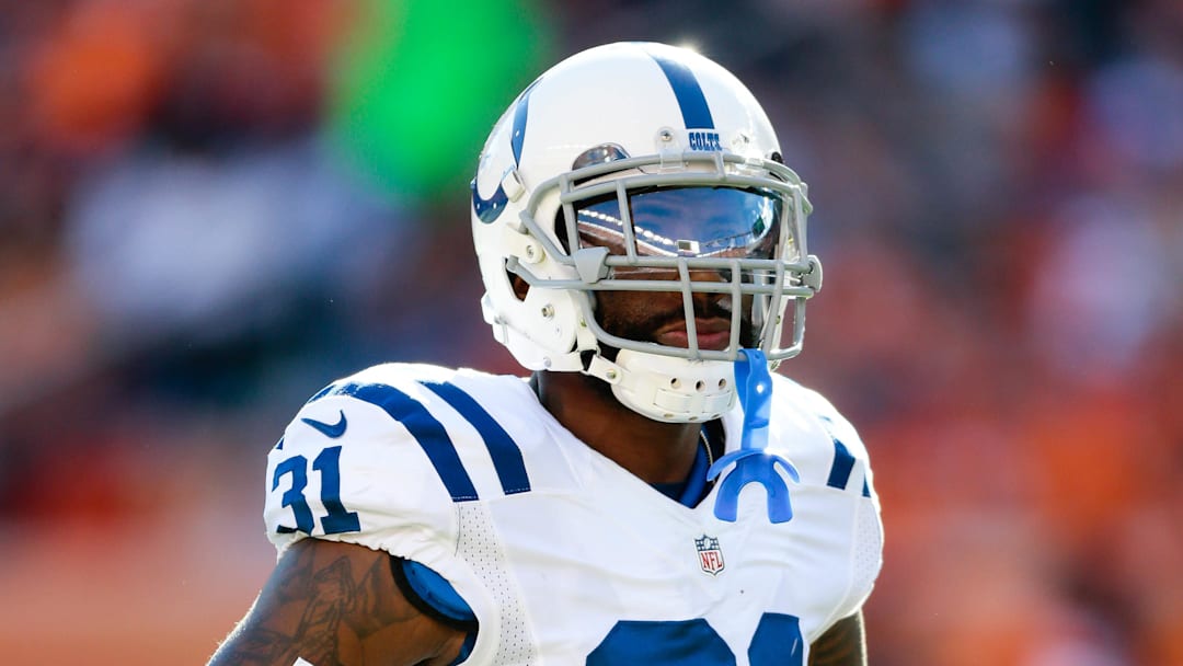 Sep 18, 2016; Denver, CO, USA; Indianapolis Colts cornerback Antonio Cromartie (31) in the third quarter against the Denver Broncos at Sports Authority Field at Mile High. Mandatory Credit: Isaiah J. Downing-Imagn Images