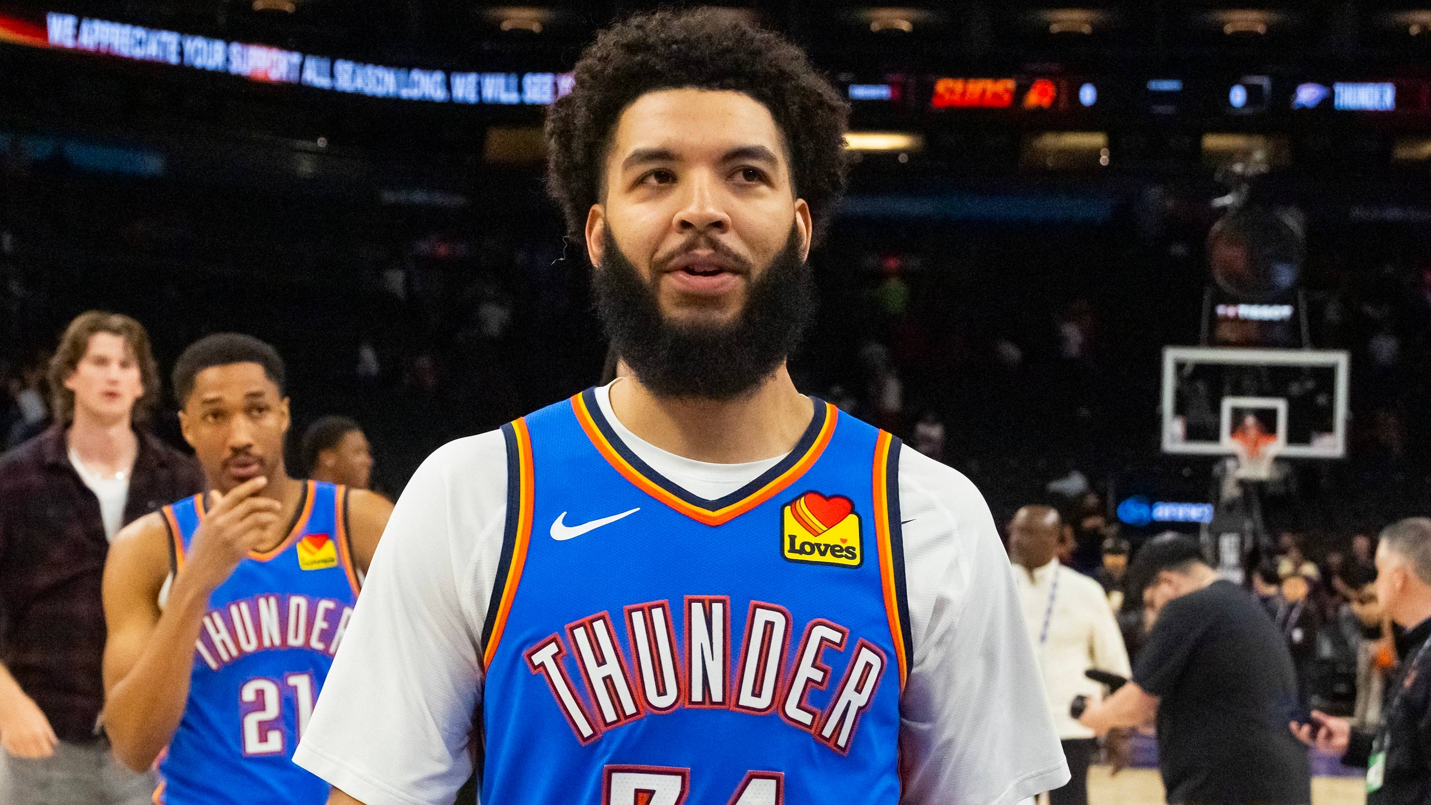Unofficial Thunder seer Kenrich Williams sets his sights on Aday Mara’s future