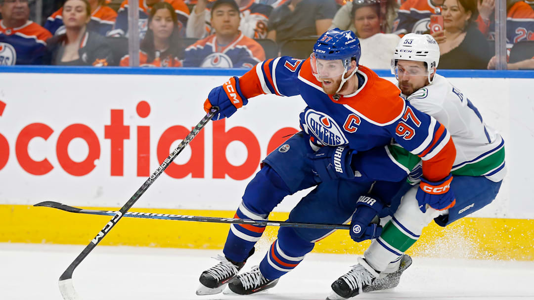 Vancouver Canucks v Edmonton Oilers - Game Four Vancouver Canucks v Edmonton Oilers - Game Four