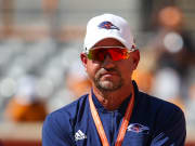 Sep 23, 2023; Knoxville, Tennessee, USA; UTSA Roadrunners head coach Jeff Traylor before the game between the Tennessee Volunteers and the UTSA Roadrunners at Neyland Stadium.