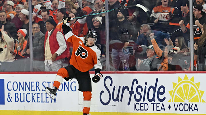 Flyers center Trevor Zegras scored two goals against his old team, the Ducks