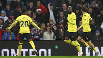 Lukaku scored in Chelsea's win at Aston Villa