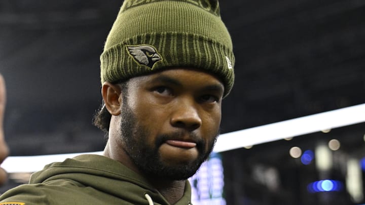 Arizona Cardinals quarterback Kyler Murray (1). Mandatory Credit: Jerome Miron-Imagn Images