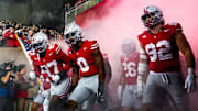 Ohio State head coach Ryan Day and the Buckeyes take the field before the NCAA college football game against the UCLA Bruins at Ohio Stadium on Saturday, Nov. 15, 2025 in Columbus, Ohio.
