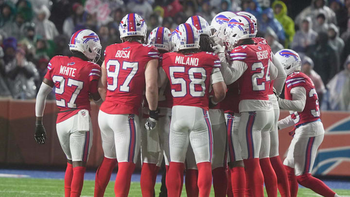 The Buffalo Bills defense faces the New York Jets in Week 18.