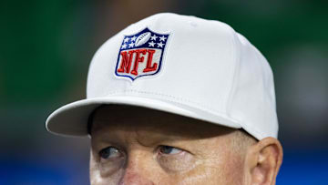NFL referee Carl Cheffers during Super Bowl LVII at State Farm Stadium. Mandatory Credit: Mark J. Rebilas-Imagn Images