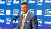 Florida Gators head coach Jon Sumrall urged the fanbase to give him a shot.