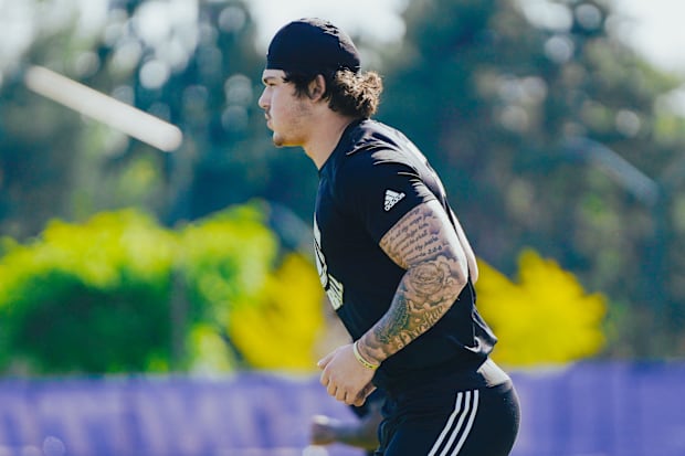 Zach Durfee diligently worked on his rehab during spring ball. 