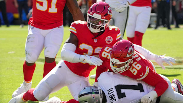 The Kansas City Chiefs allow the fourth-fewest points per game in the NFL. 