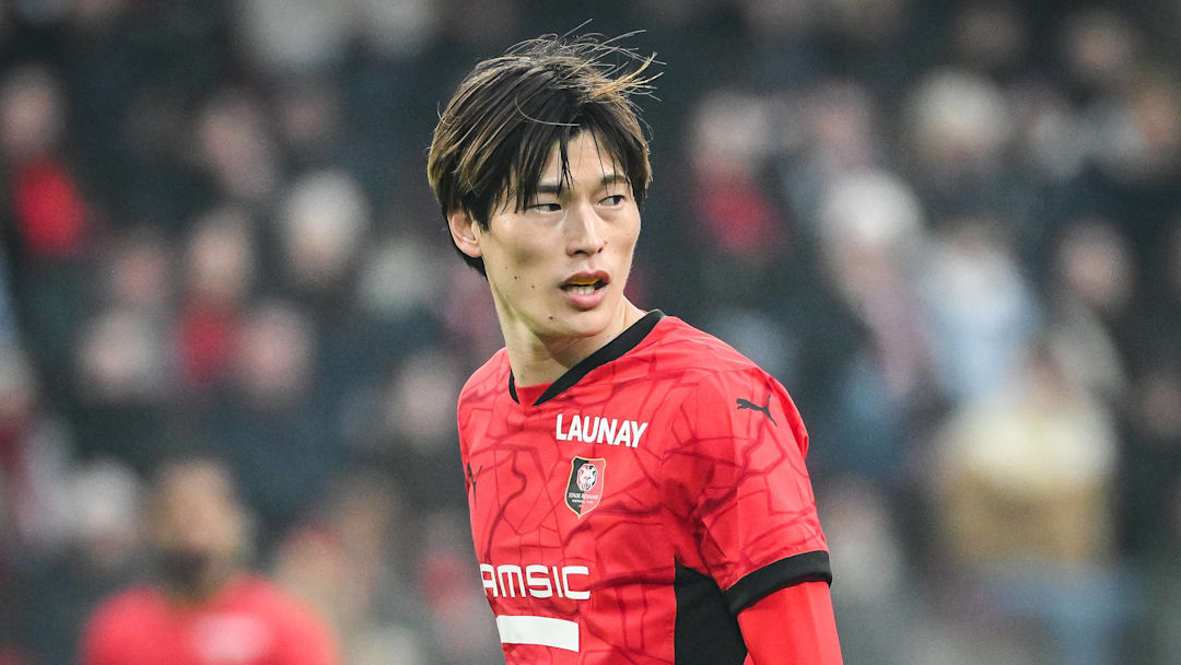 February 2, 2025, Rennes, France, France: Kyogo FURUHASHI of Rennes during the Ligue 1 match between Stade Rennais (Rennes) and Racing Club de Strasbourg at Roazhon Park on February 02, 2025 in Rennes, France. Rennes France - ZUMAm308 20250202_zsp_m308_007 Copyright: xMatthieuxMirvillex