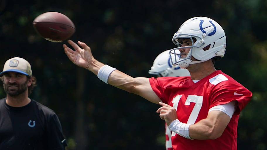 Daniel Jones was a starter for six years with the Giants, and he may be the key to the Colts’ season. | Grace Hollars/IndyStar / USA TODAY NETWORK via Imagn Images