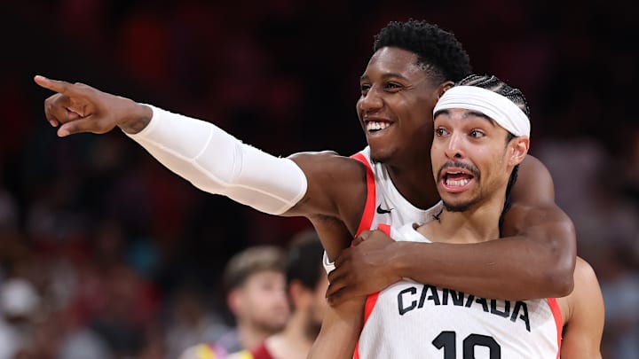 Rj Barrett and Andrew Nembhard, Team Canada - 2024 Paris Olympics