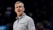 Nov 24, 2025; New Orleans, Louisiana, USA;  Chicago Bulls Head Coach Billy Donovan looks on against the New Orleans Pelicans during the second half at Smoothie King Center. Mandatory Credit: Stephen Lew-Imagn Images