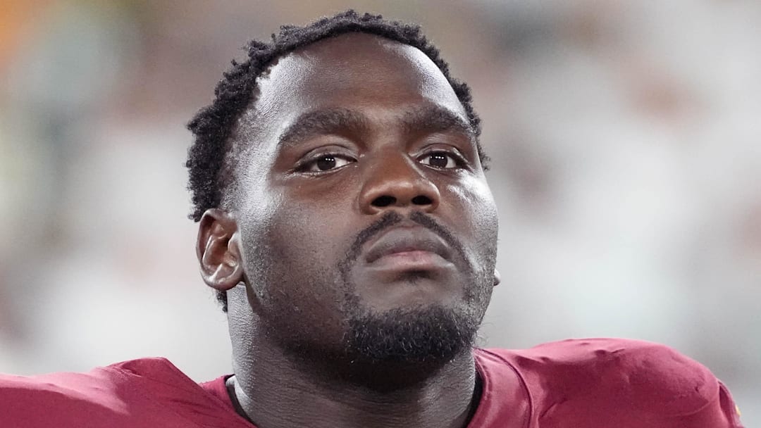 Washington Commanders offensive lineman Chris Paul Washington Commanders offensive lineman Chris Paul