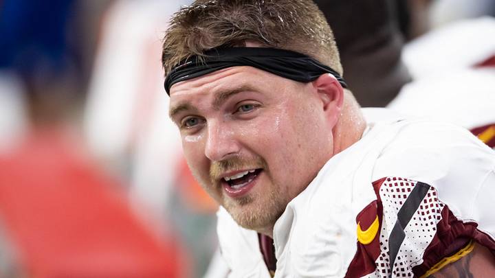 Washington Commanders offensive lineman Andrew Wylie