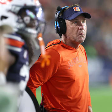 The final score doesn't reflect Auburn's defensive performance. Other stats left head coach Hugh Freeze disappointed. Mandatory Credit: John Reed-Imagn Images