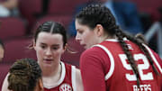 Oklahoma's Payton Verhulst (left) and Raegan Beers