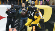 Oct 8, 2023; Pittsburgh, Pennsylvania, USA;  Pittsburgh Steelers wide receiver George Pickens (14)