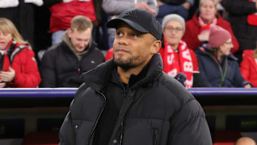 Vincent Kompany at Allianz Arena during the Champions League clash between Bayern Munich and Slovan Bratislava.