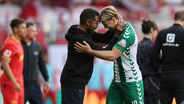 Daniel Thioune und Niclas Füllkrug bejubeln den Sieg Daniel Thioune und Niclas Füllkrug bejubeln den Sieg