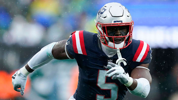 New England Patriots safety and former Paramus Catholic player Jabrill Peppers on special teams against the New York Jets in the second half. The Jets lose to the Patriots, 15-10, at MetLife Stadium on Sunday, Sept. 24, 2023, in East Rutherford. New England Patriots safety and former Paramus Catholic player Jabrill Peppers on special teams against the New York Jets in the second half. The Jets lose to the Patriots, 15-10, at MetLife Stadium on Sunday, Sept. 24, 2023, in East Rutherford.