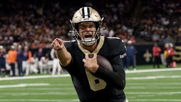  New Orleans Saints quarterback Tyler Shough (6)