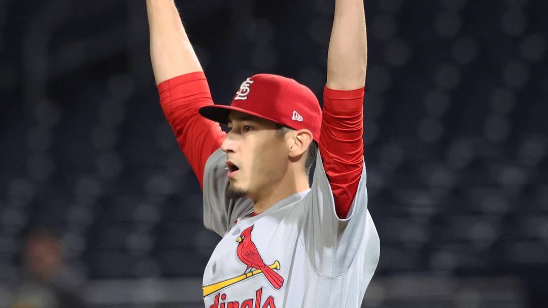Apr 29, 2026; Pittsburgh, Pennsylvania, USA;  St. Louis Cardinals relief pitcher Riley O'Brien (61) reacts after securing the final out against the Pittsburgh Pirates during the ninth inning at PNC Park. Mandatory Credit: Charles LeClaire-Imagn Images