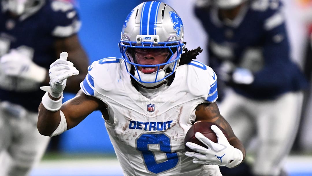 Lions running back Jahmyr Gibbs has moved up to the No. 2 pick in Fab's latest one-man mock draft. 