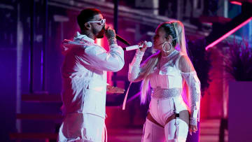 Anuel AA y Karol G compartieron escenario en Puerto Rico 