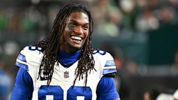 Sep 4, 2025; Philadelphia, Pennsylvania, USA; Dallas Cowboys wide receiver CeeDee Lamb (88) looks on during the fourth quarter of the game against the Philadelphia Eagles at Lincoln Financial Field. Mandatory Credit: Eric Hartline-Imagn Images