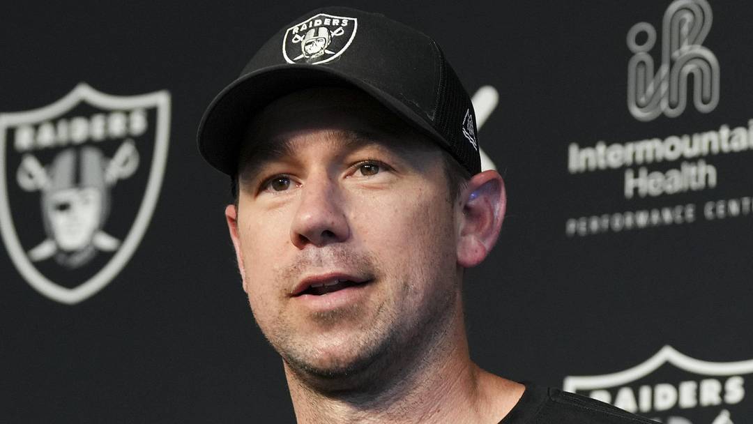 Las Vegas Raiders head coach Klint Kubiak Las Vegas Raiders head coach Klint Kubiak
