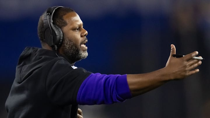 Washington Commanders defensive coordinator Daronte Jones 