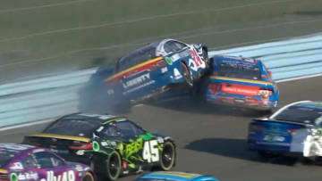 William Byron found himself in the driver's side window of Brad Keselowski in Sunday's NASCAR Cup Series event at Watkins Glen International, after being slammed into the Armco barrier.