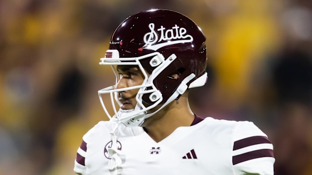 Mississippi State Bulldogs tight end Seydou Traore (18) against the Arizona State Sun Devils at Mountain America Stadium.