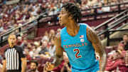 Florida State Seminoles forward Jamir Watkins (2) looks to make his next move. The Florida State Seminoles hosted the Central Michigan Chippewas on Monday, Nov. 13, 2023.