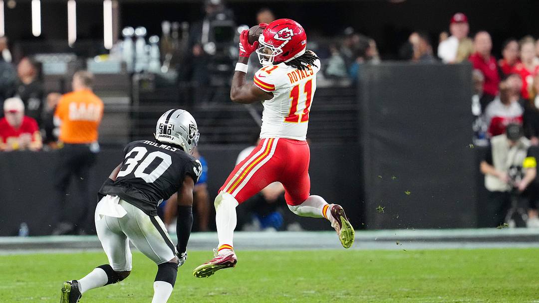 Kansas City Chiefs wide receiver Jalen Royals Kansas City Chiefs wide receiver Jalen Royals