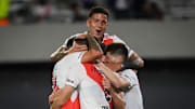 River celebra el triunfazo frente a Talleres en Córdoba.