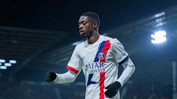 Ousmane Dembélé, buteur contre le Stade Rennais.