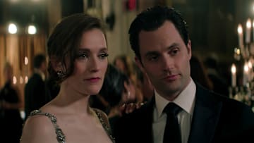 You. (L to R) Charlotte Ritchie as Kate Lockwood, Penn Badgley as Joe Goldberg in episode 501 of You. Cr. Courtesy of Netflix © 2025