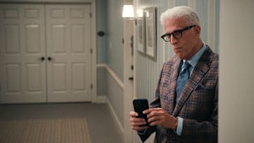 A Man on the Inside. Ted Danson as Charles in episode 104 of A Man on the Inside. Cr. Courtesy of Netflix © 2024